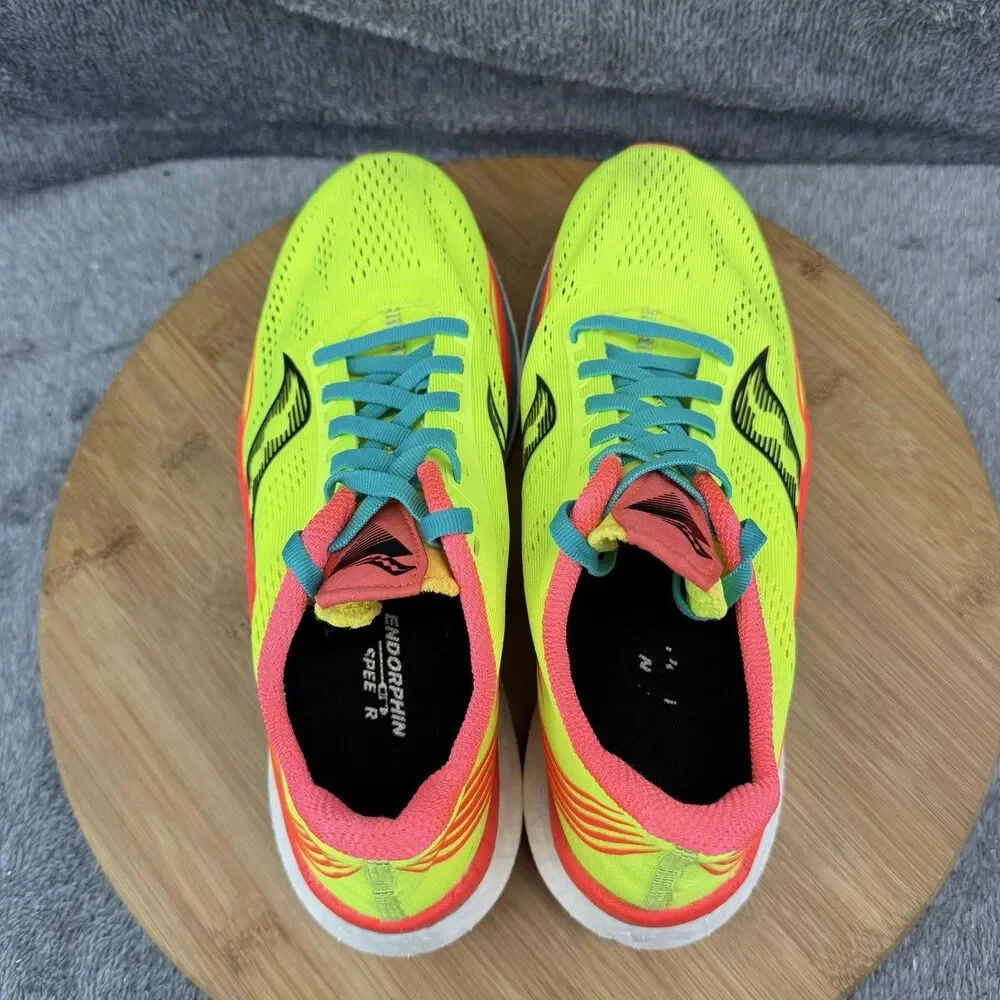 Saucony Endorphin Pro Shoes Womens Size 7 Yellow Running Sneakers S10598-85